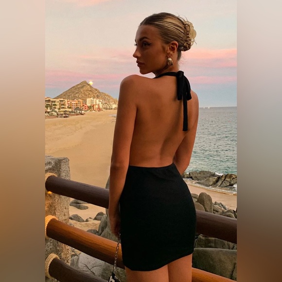 Halter dress black small - Picture 1 of 7